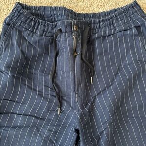 Ralph Lauren Navy and White Striped Pants